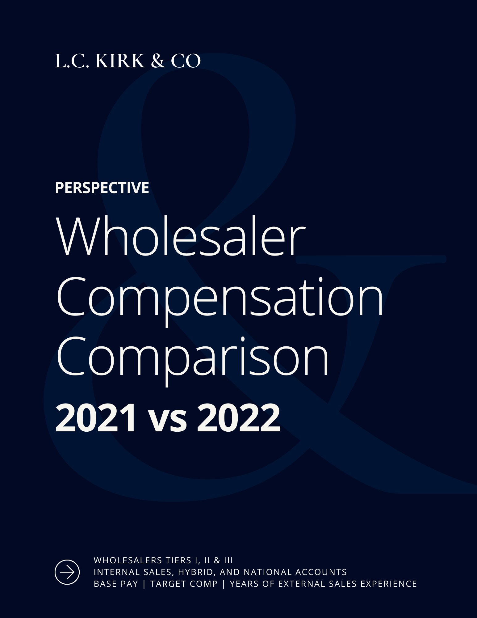 NEW LOOK L.C. KIRK & CO Wholesaler Compensation Comparison 2021 vs 2022
